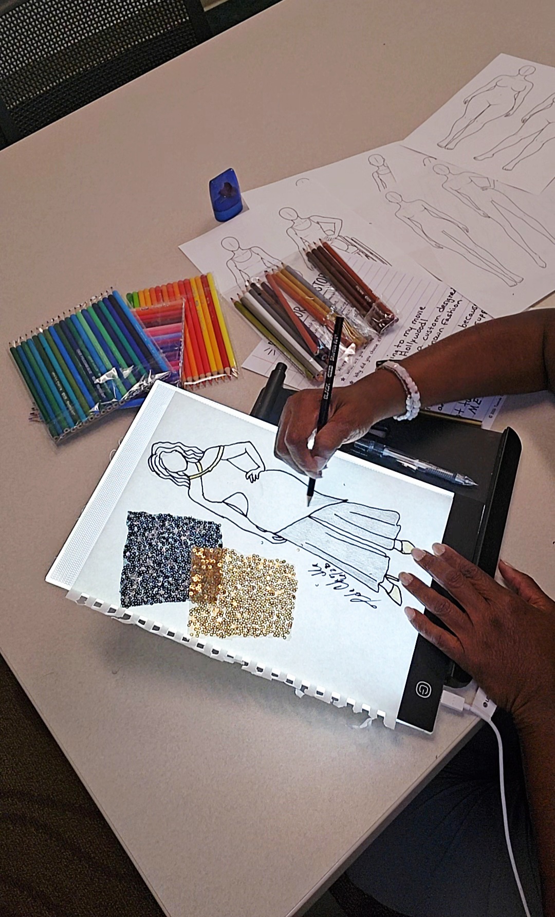 Fashion illustration tools and templates