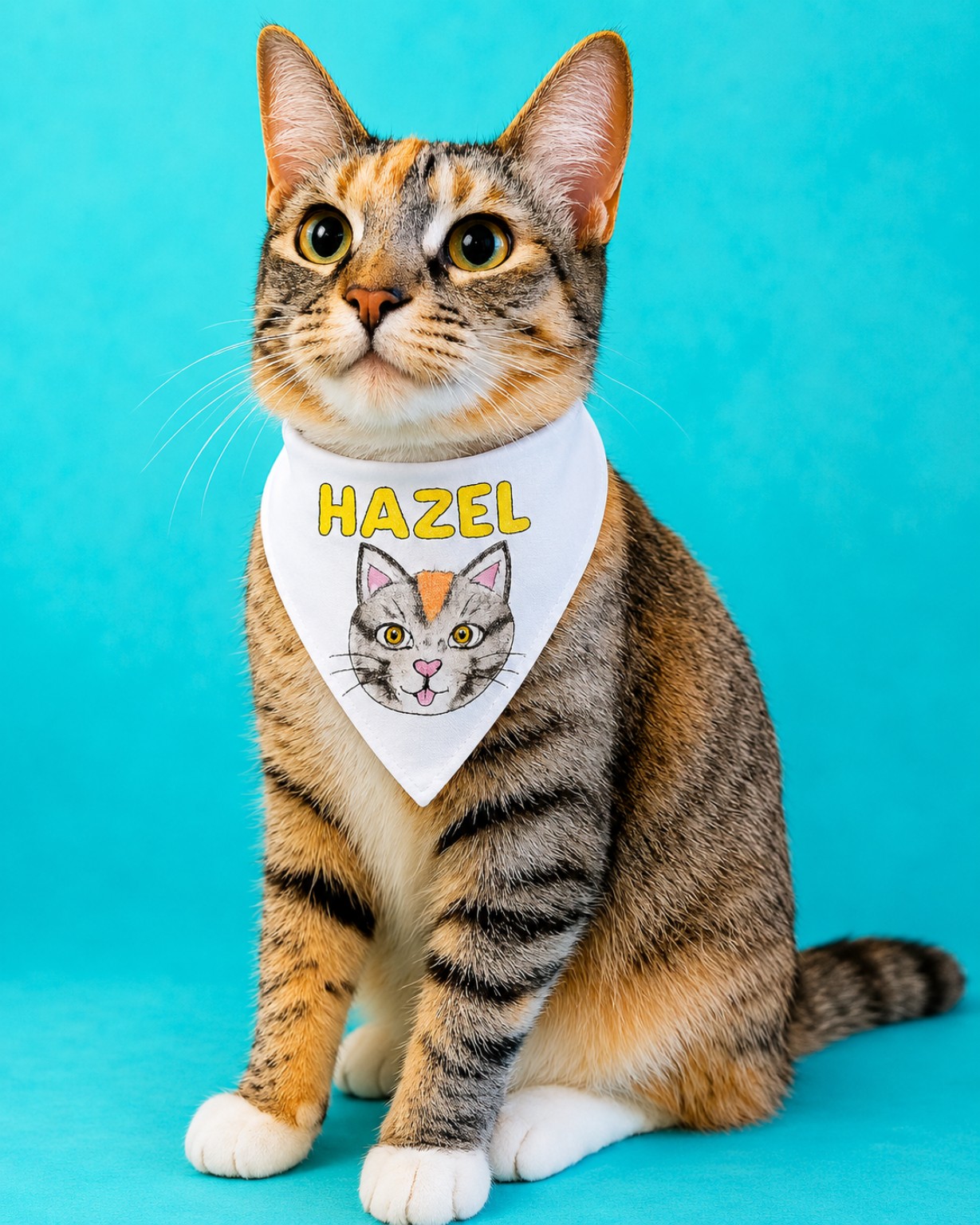 A personalized bandana inspired by Tuwanda’s Hazel.