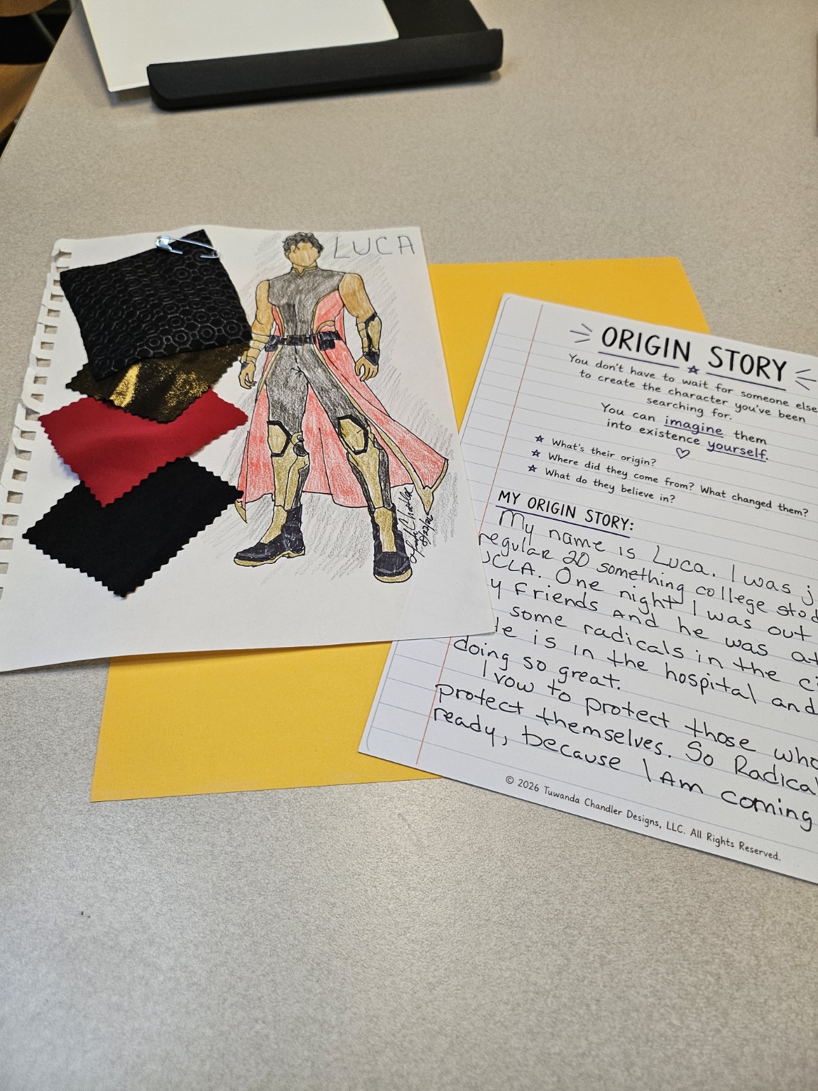 Cosplay Character Costume Design Lab studio and design example 3